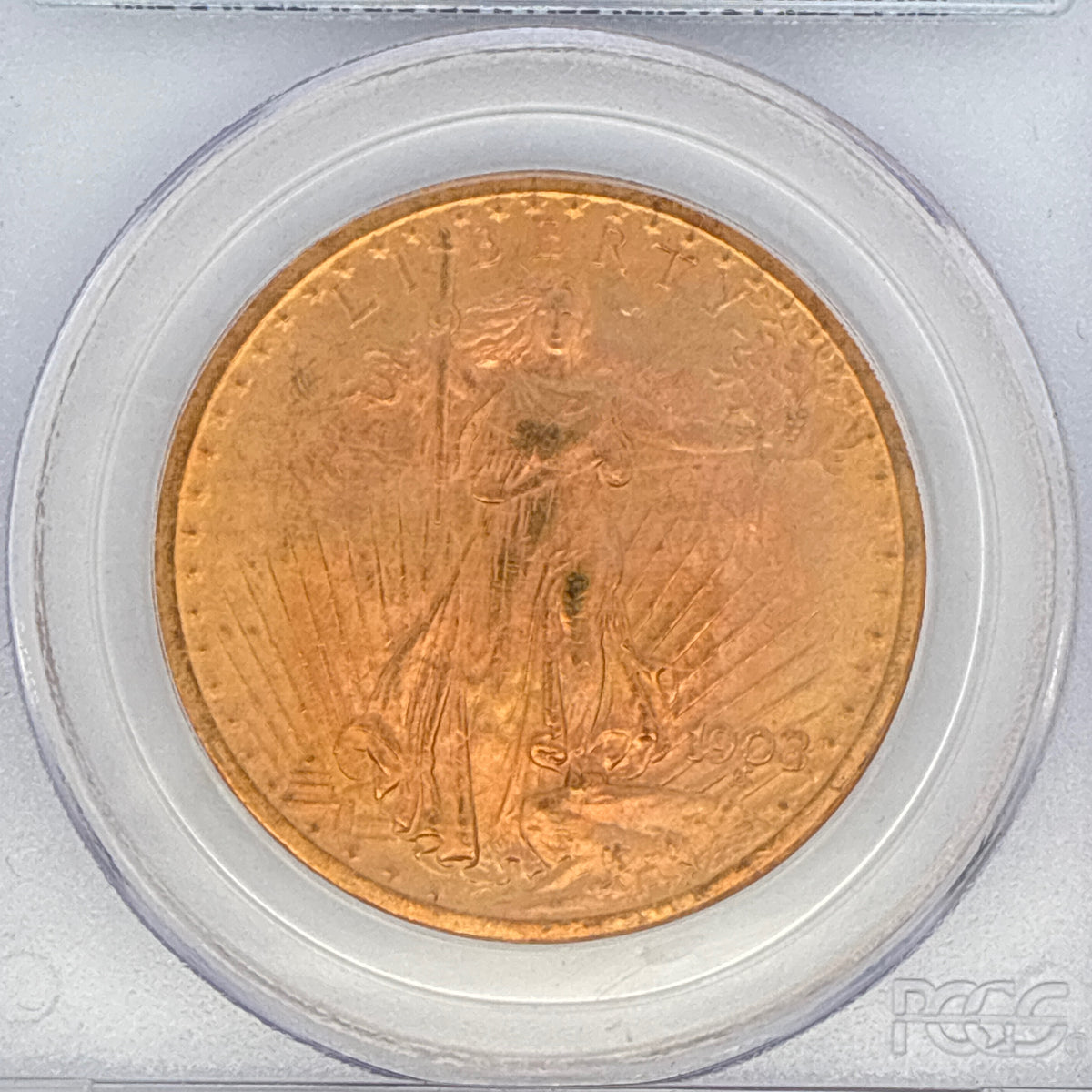 1908 $20 Saint-Gaudens Double Eagle MS64 PCGS Graded