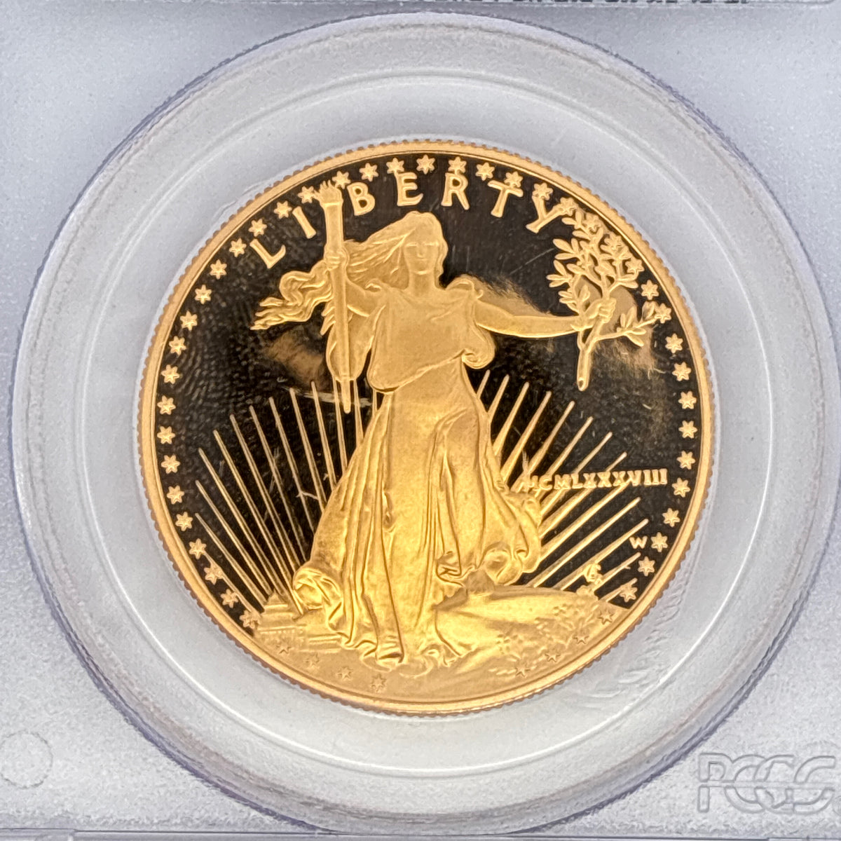 1988-W $50 American Gold Eagle PR69DCAM PCGS Graded