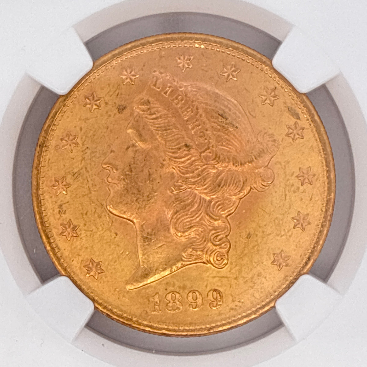 1899 $20 Liberty Head Double Eagle MS63 NGC Graded