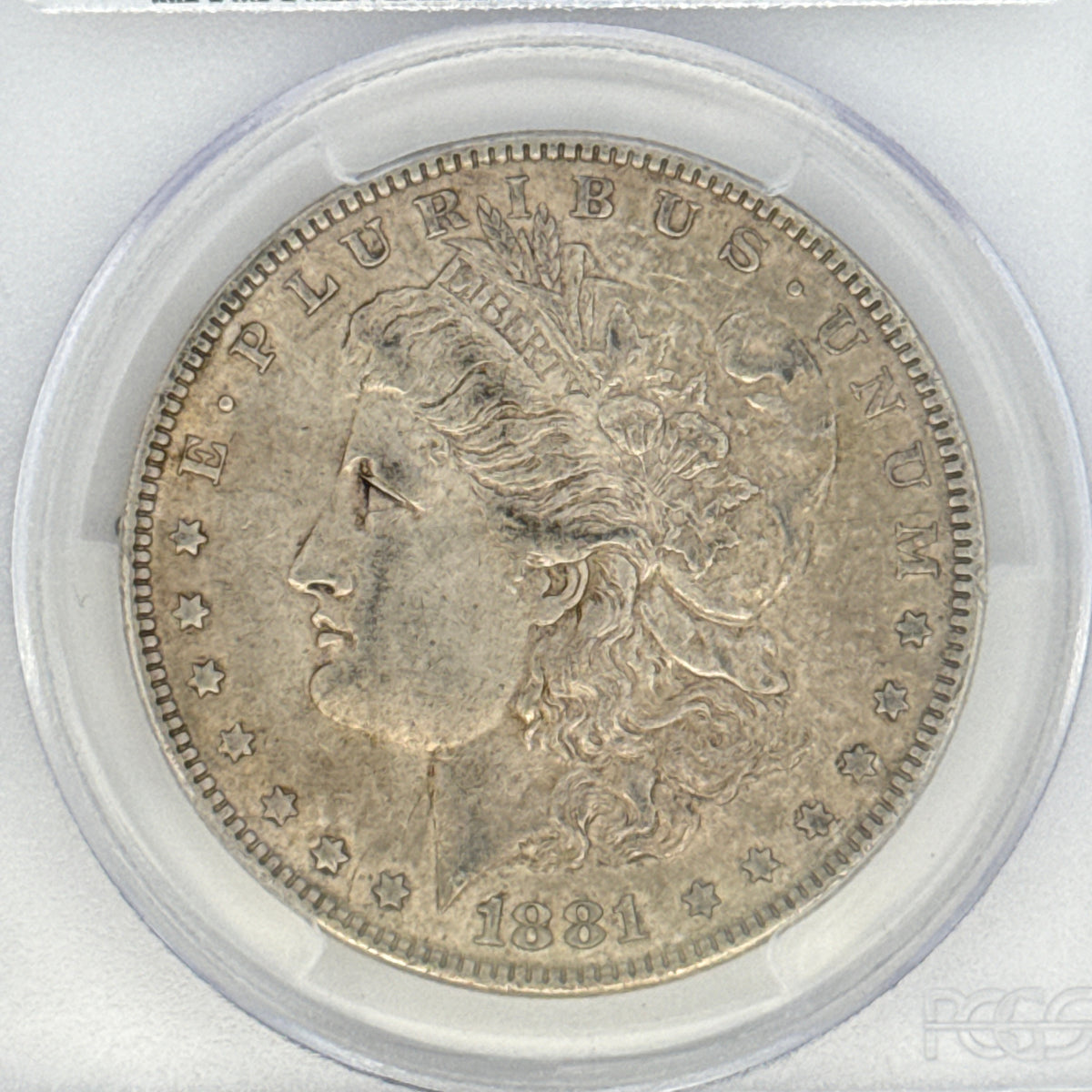 1881 Morgan Silver Dollar AU53 PCGS Graded