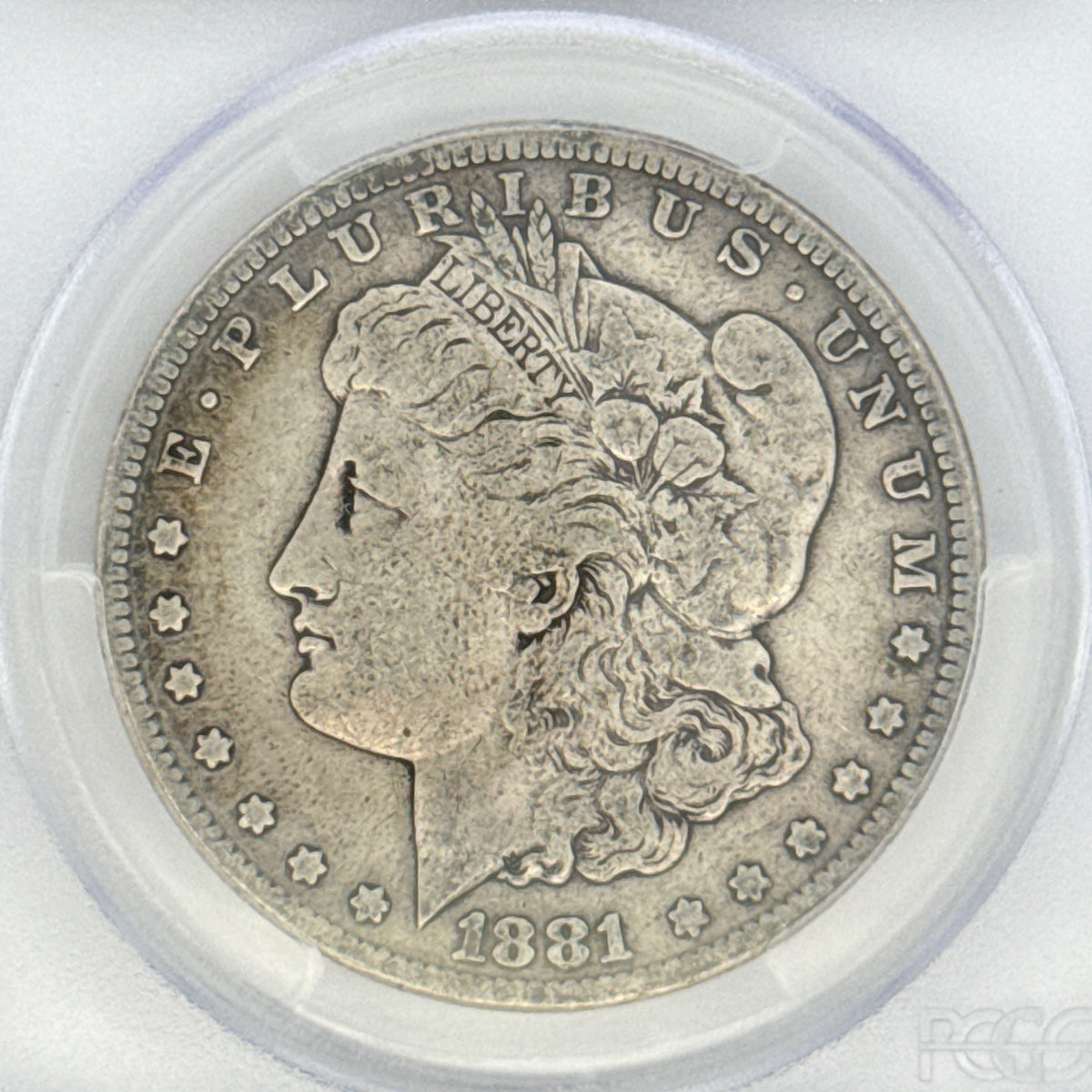 1881-S Morgan Silver Dollar F12 PCGS Graded