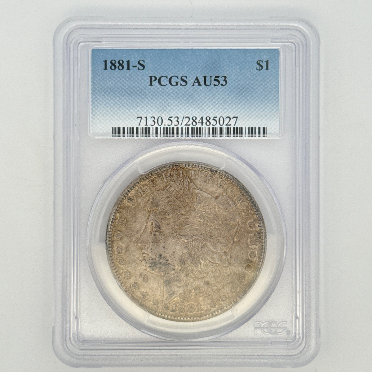 1881-S Morgan Silver Dollar AU53 PCGS Graded