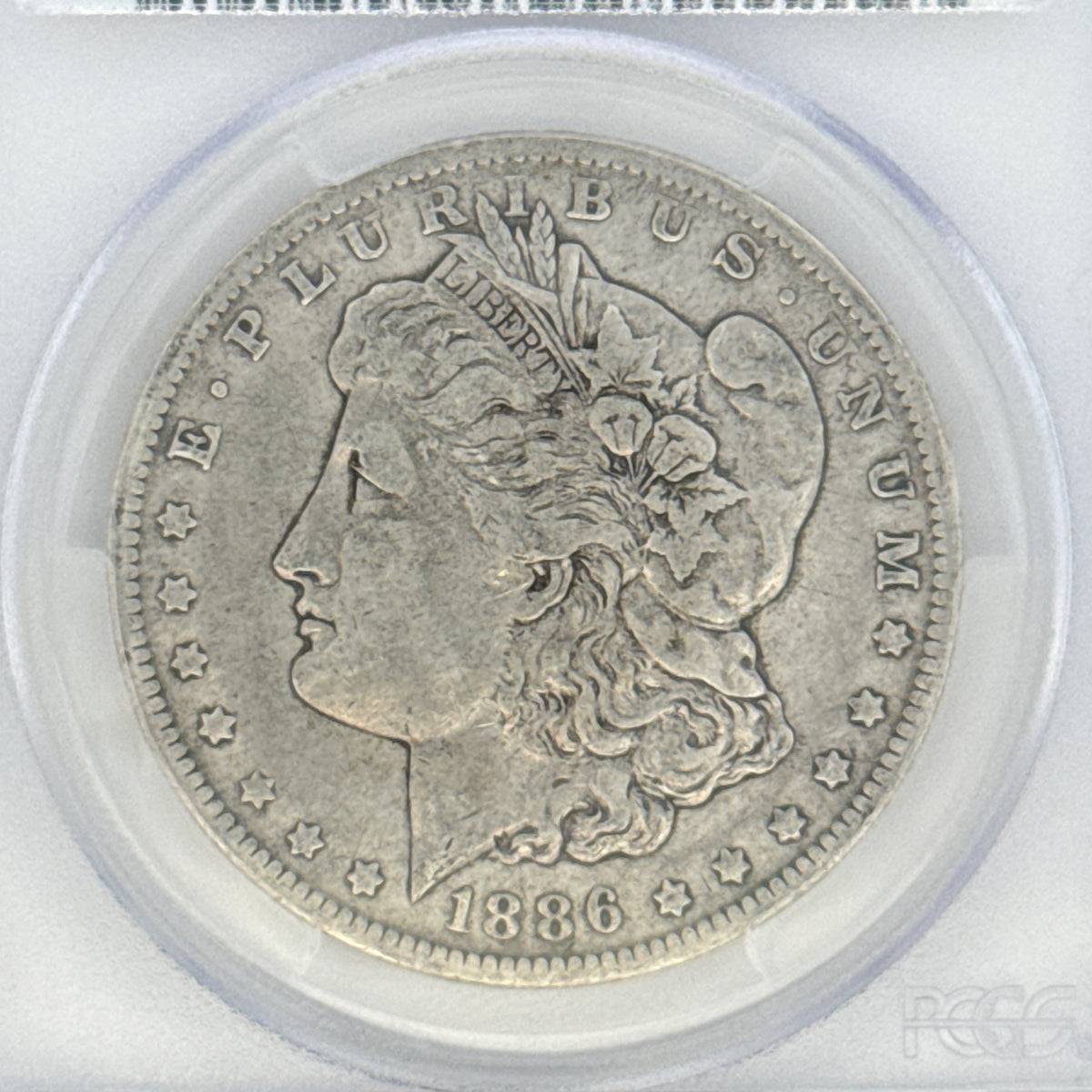1886-O Morgan Silver Dollar F15 PCGS Graded