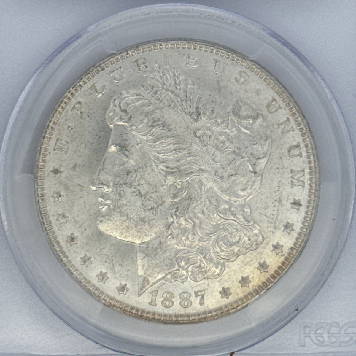 1887 Morgan Silver Dollar MS64 PCGS Graded