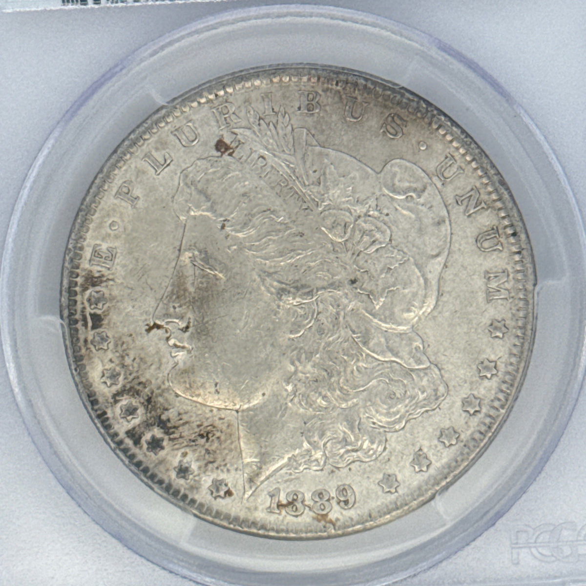 1889 Morgan Silver Dollar AU55 PCGS Graded