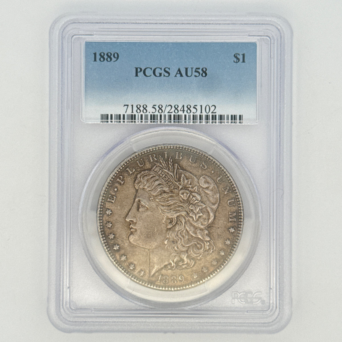 1889 Morgan Silver Dollar AU58 PCGS Graded