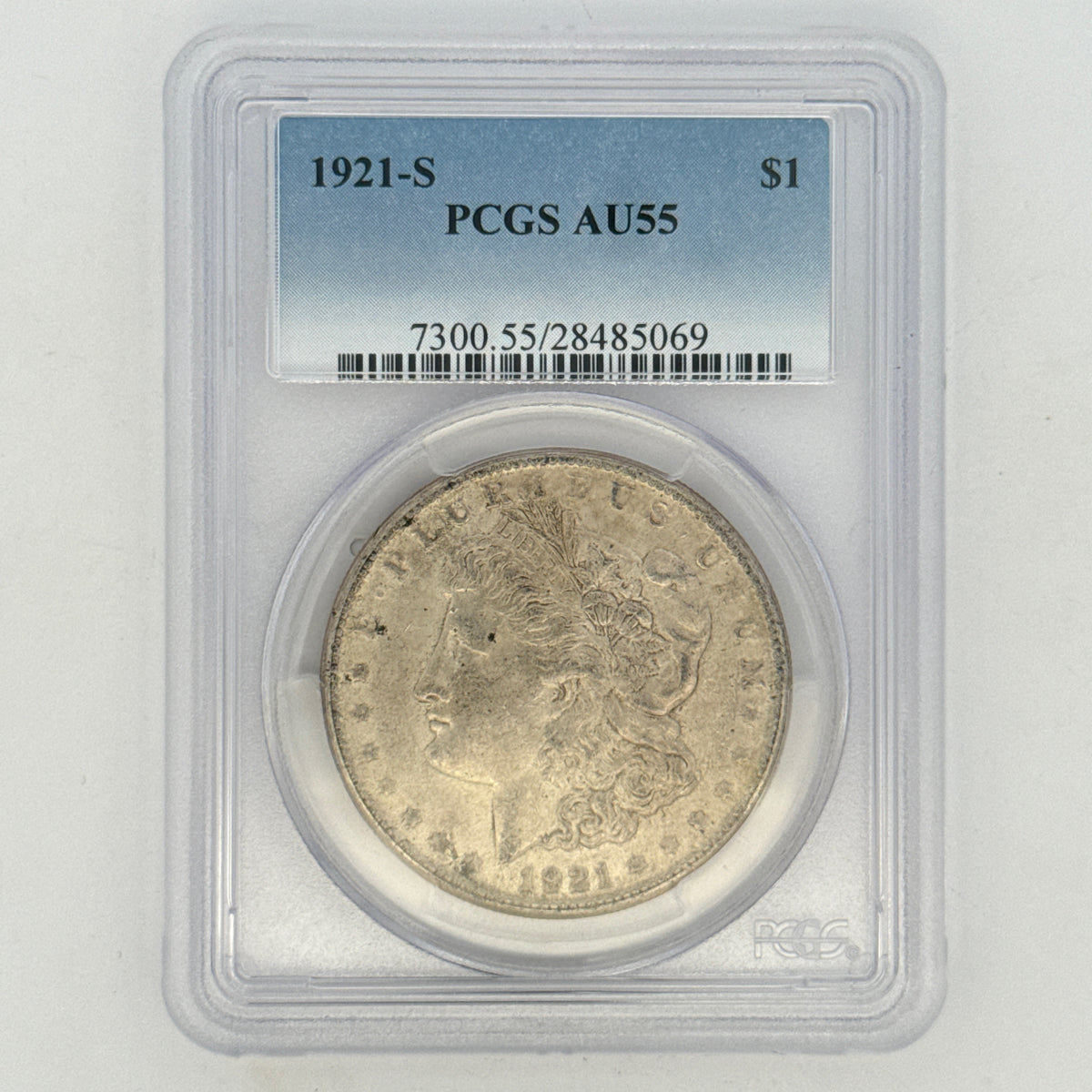 1921-S Morgan Silver Dollar AU55 PCGS Graded