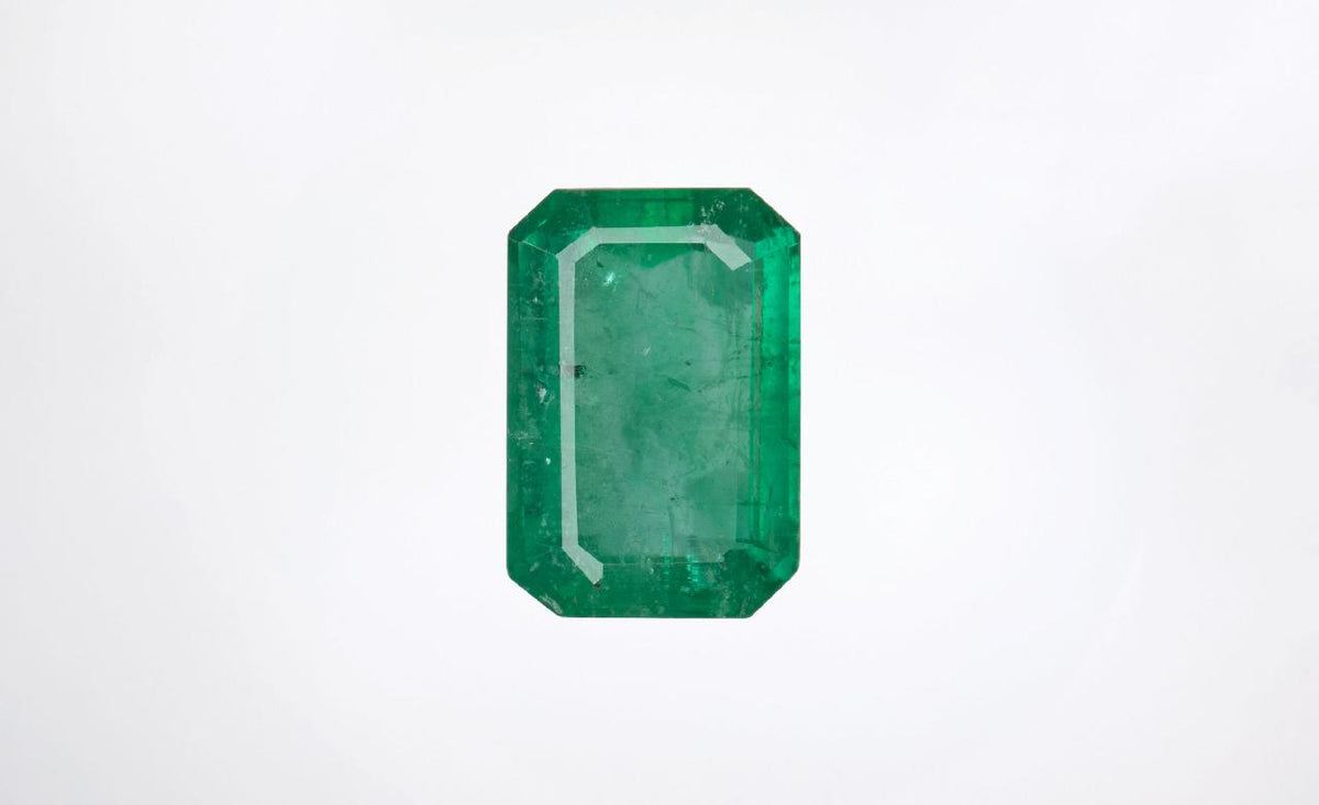 1.61 Brazilian Emerald, Emerald Cut, F2, GIA Certified