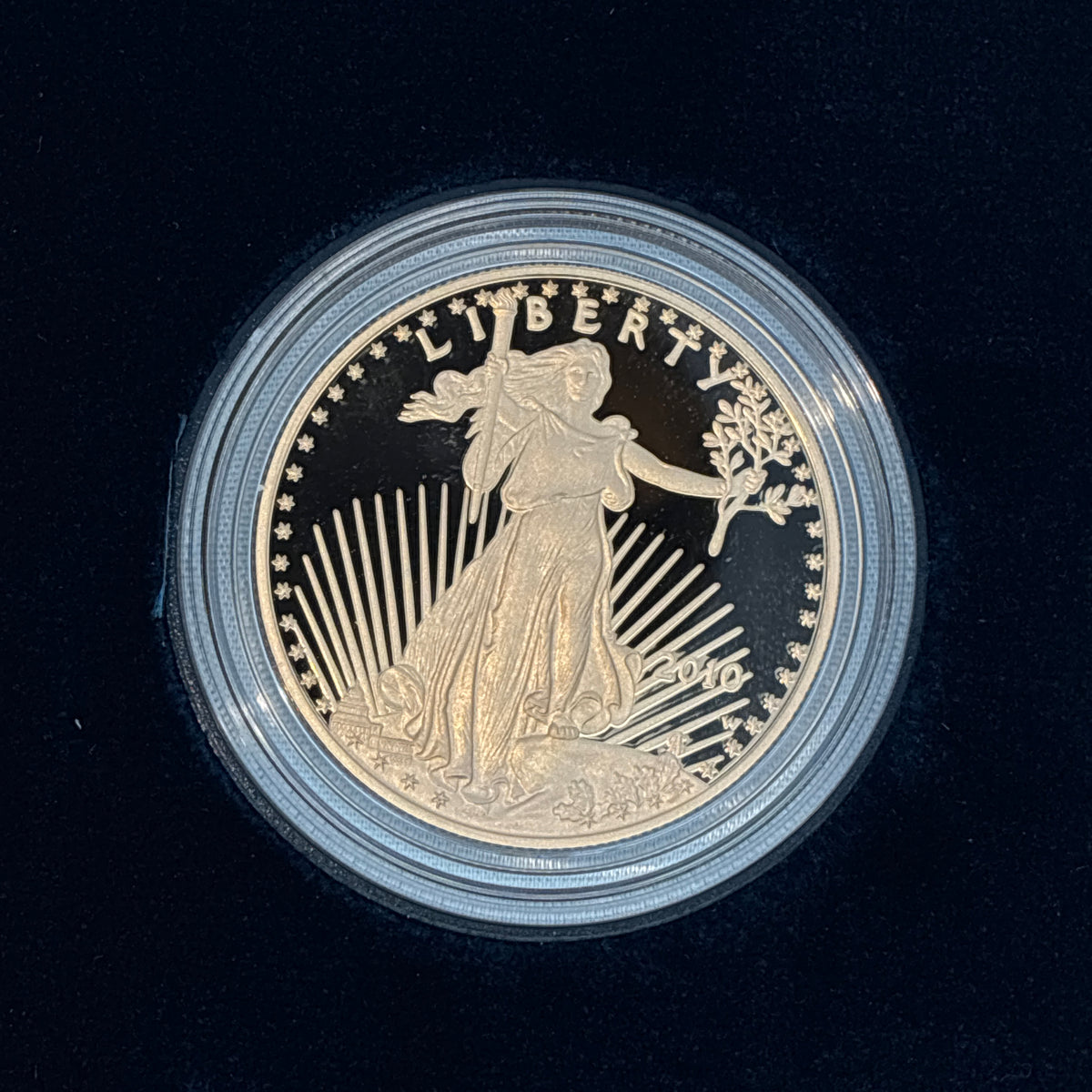 2010 $50 American Proof Gold Eagle(w/Box & COA)