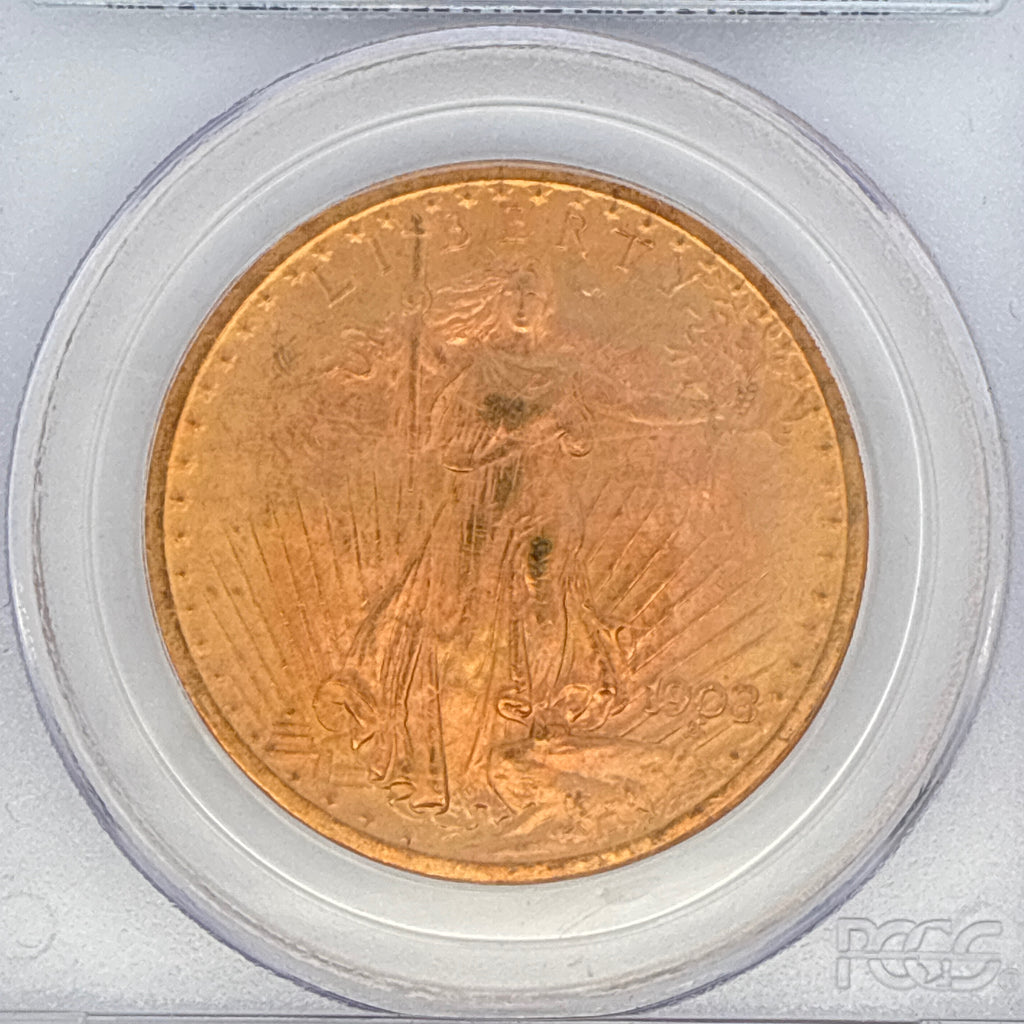 1908 $20 Saint-Gaudens Double Eagle MS64 PCGS Graded