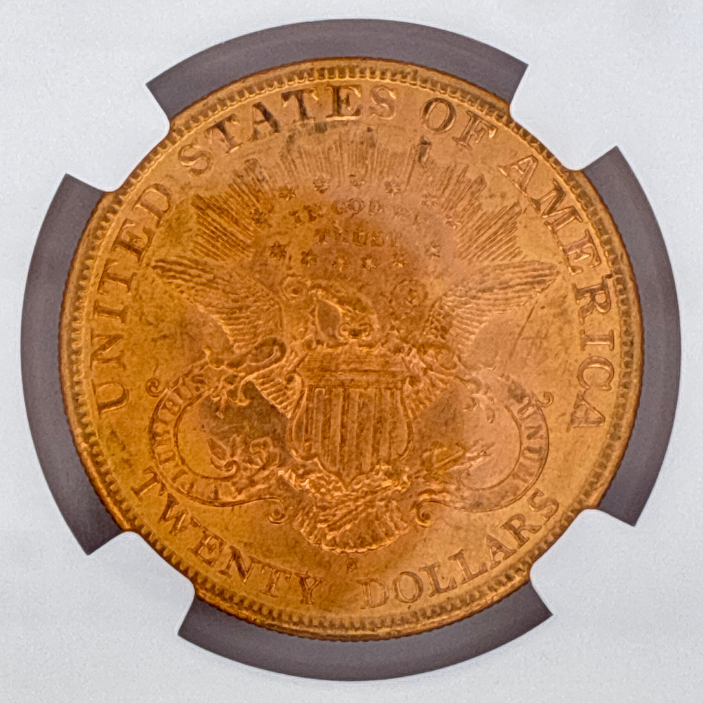 1898-S $20 Liberty Head Double Eagle MS62 NGC Graded
