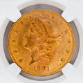 1901-S $20 Liberty Head Double Eagle MS61 NGC Graded