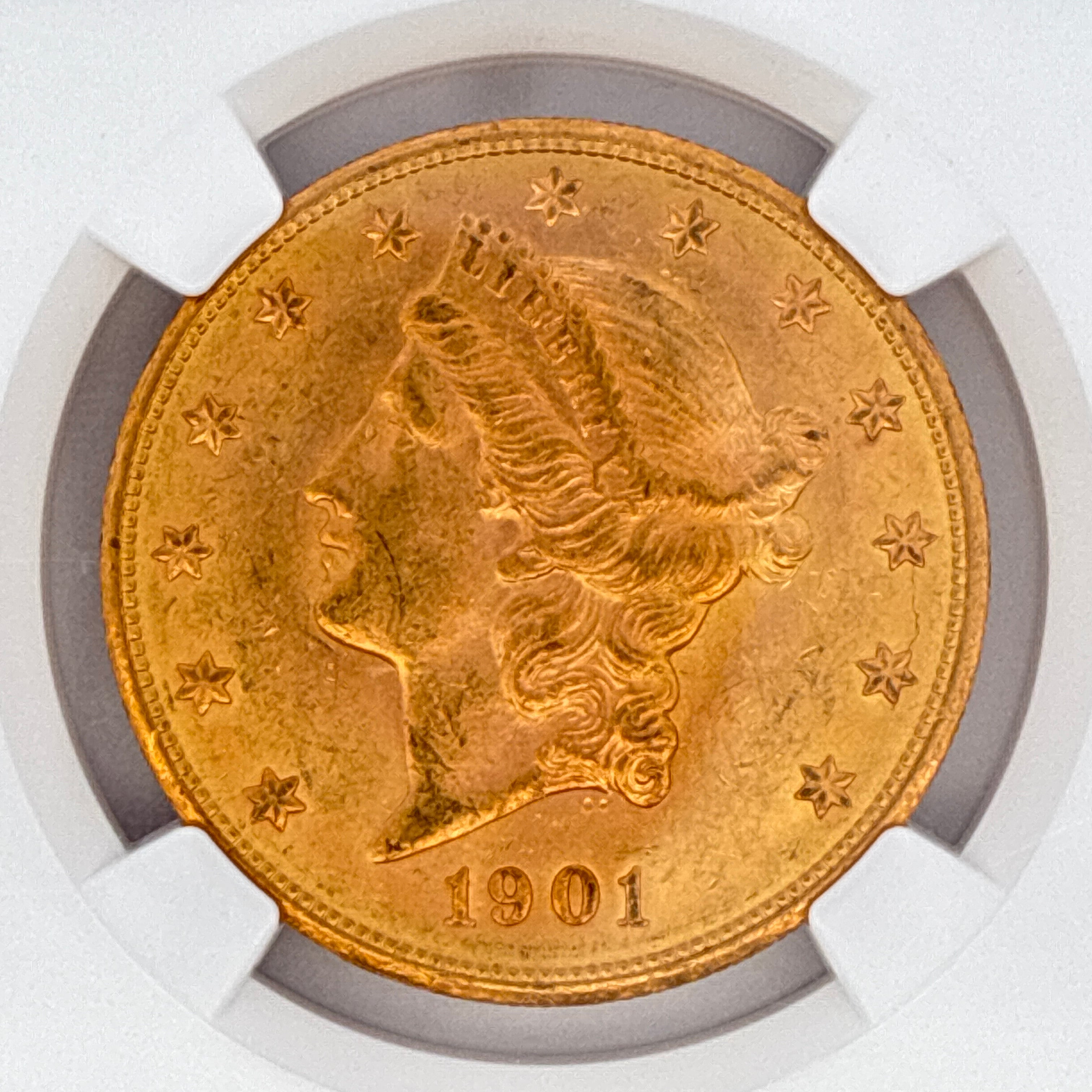 1901-S $20 Liberty Head Double Eagle MS61 NGC Graded