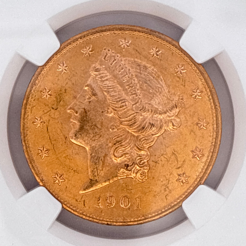 1901 $20 Liberty Head Double Eagle MS64 NGC Graded