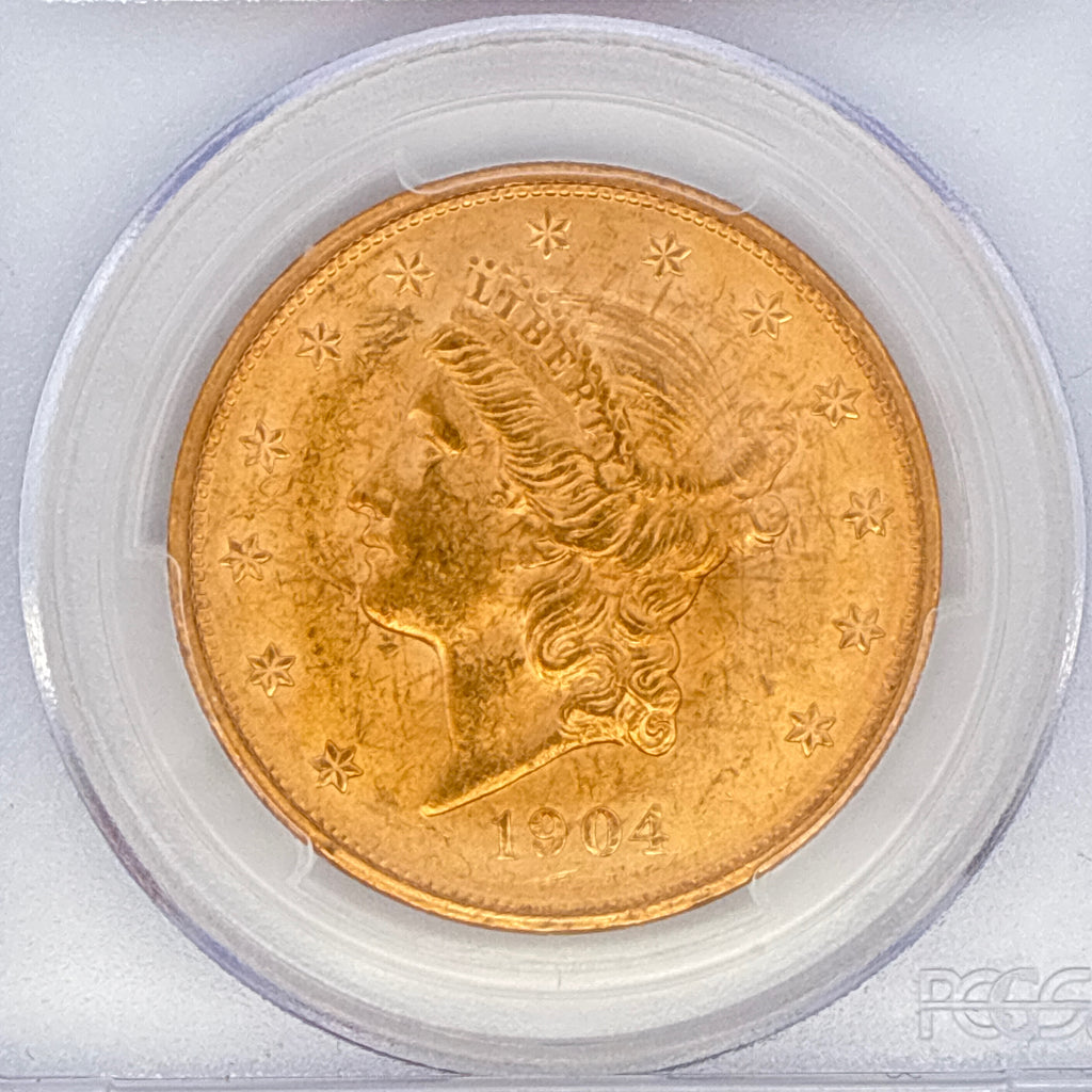 1904 $20 Liberty Head Double Eagle MS63 NGC Graded