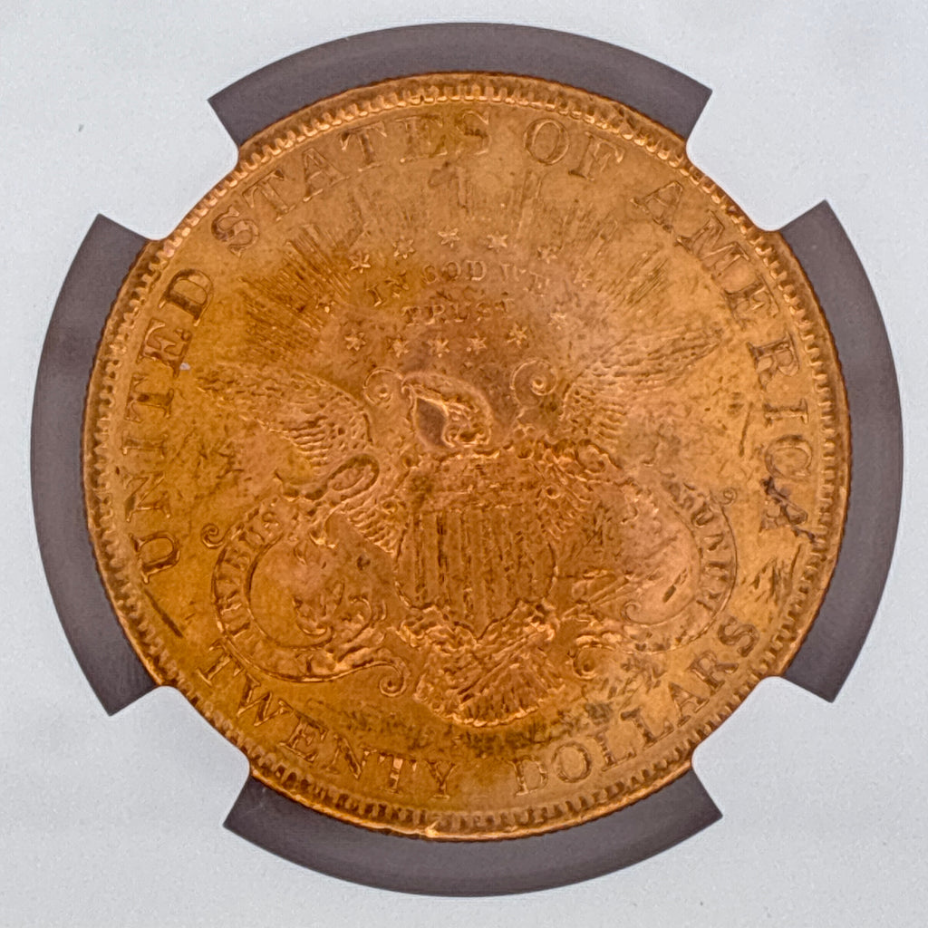 1896 $20 Liberty Head Double Eagle MS62 NGC Graded