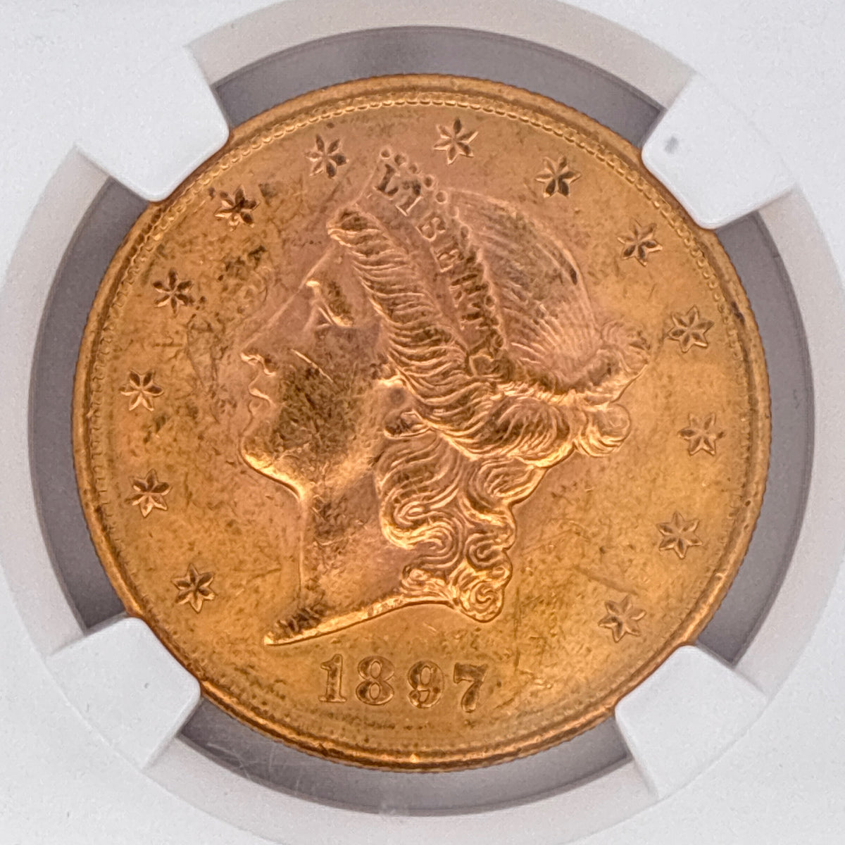 1897-S $20 Liberty Head Double Eagle MS61 NGC Graded