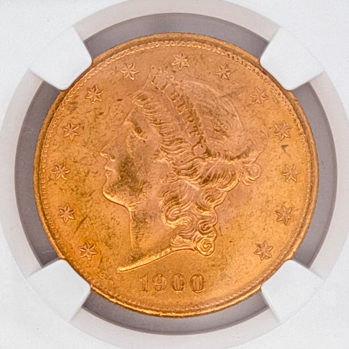 1900 $20 Liberty Head Double Eagle MS62 NGC Graded