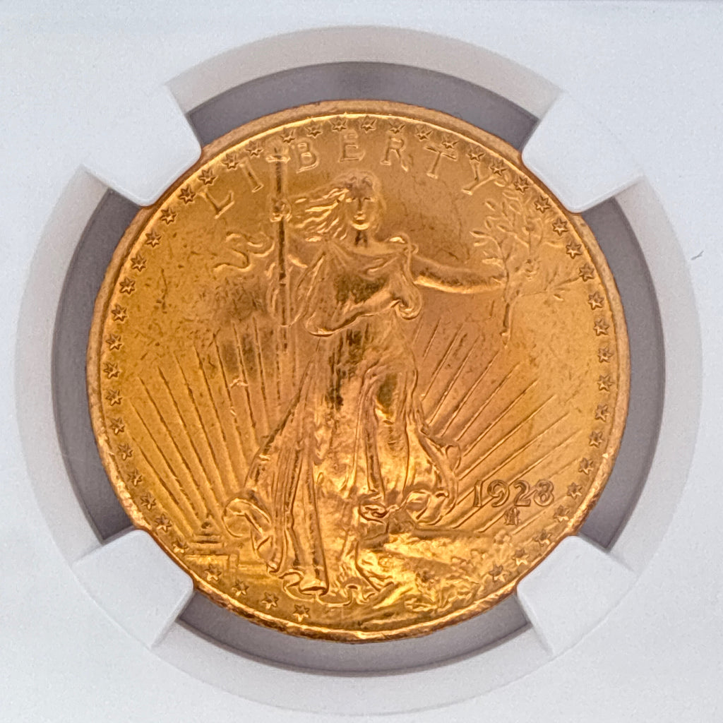 1928 $20 Saint-Gaudens Double Eagle MS65 NGC Graded