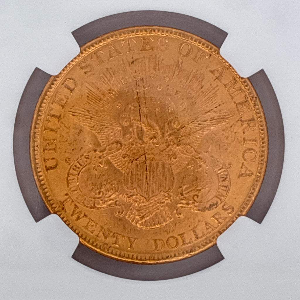 1893 $20 Liberty Head Double Eagle MS62 NGC Graded