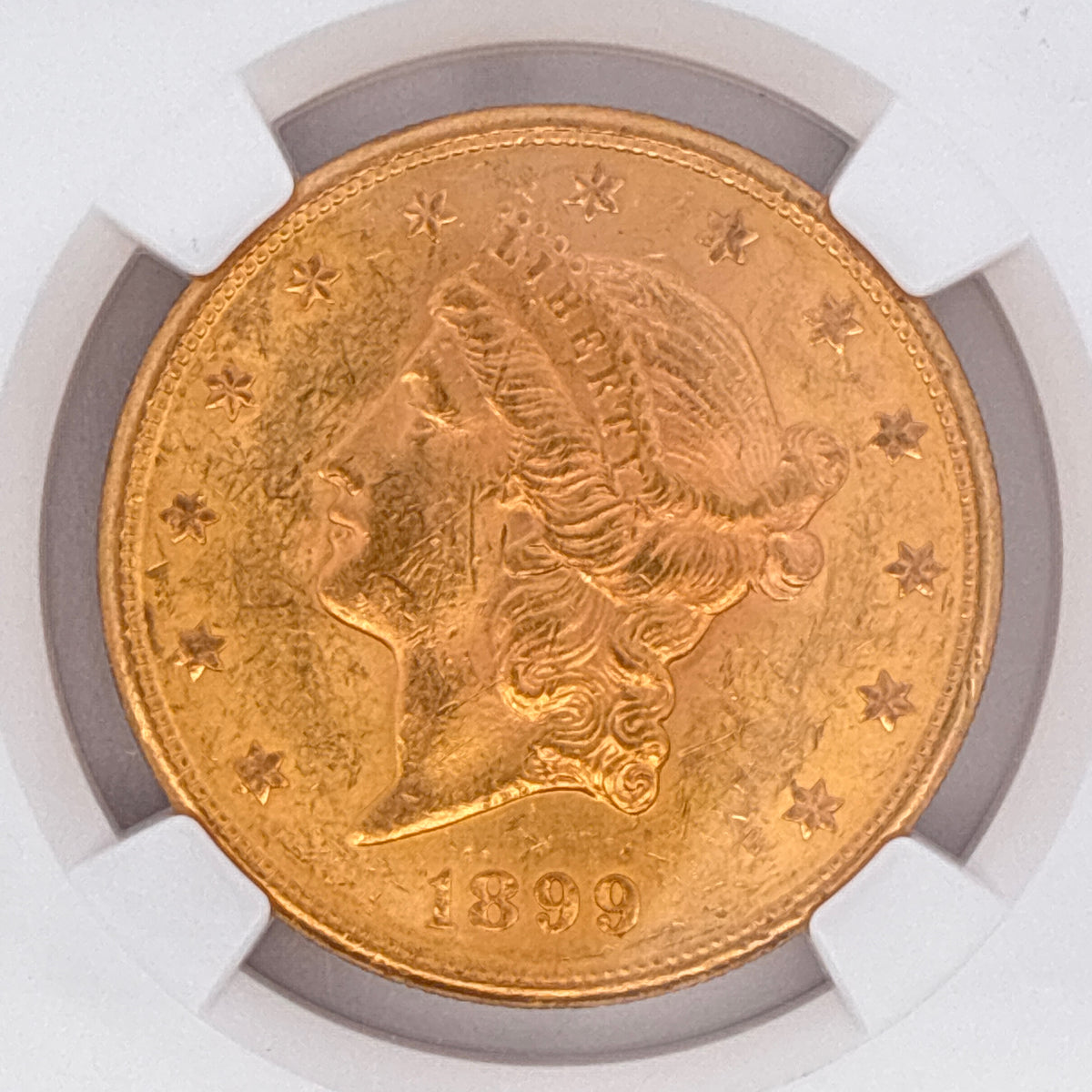 1899-S $20 Liberty Head Double Eagle MS61 NGC Graded