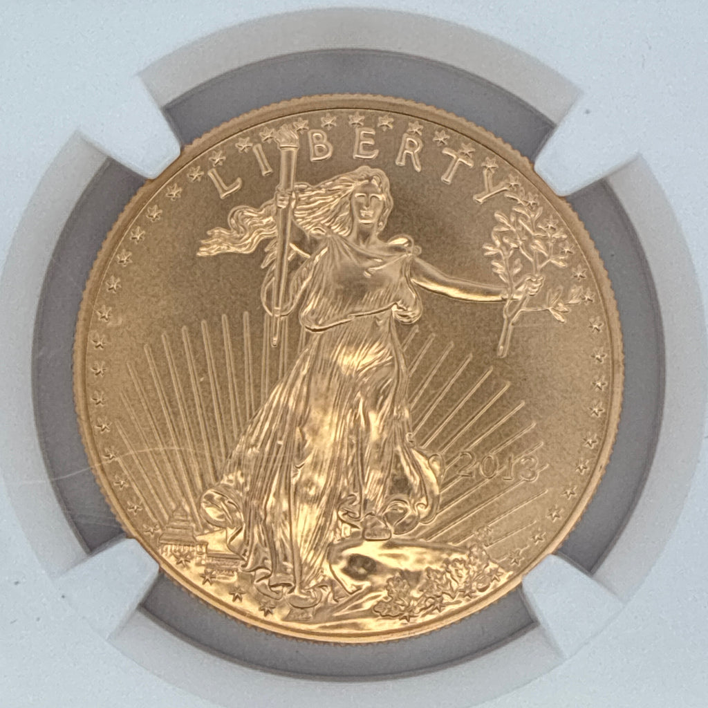 2013 $50 American Gold Eagle MS70 NGC Graded