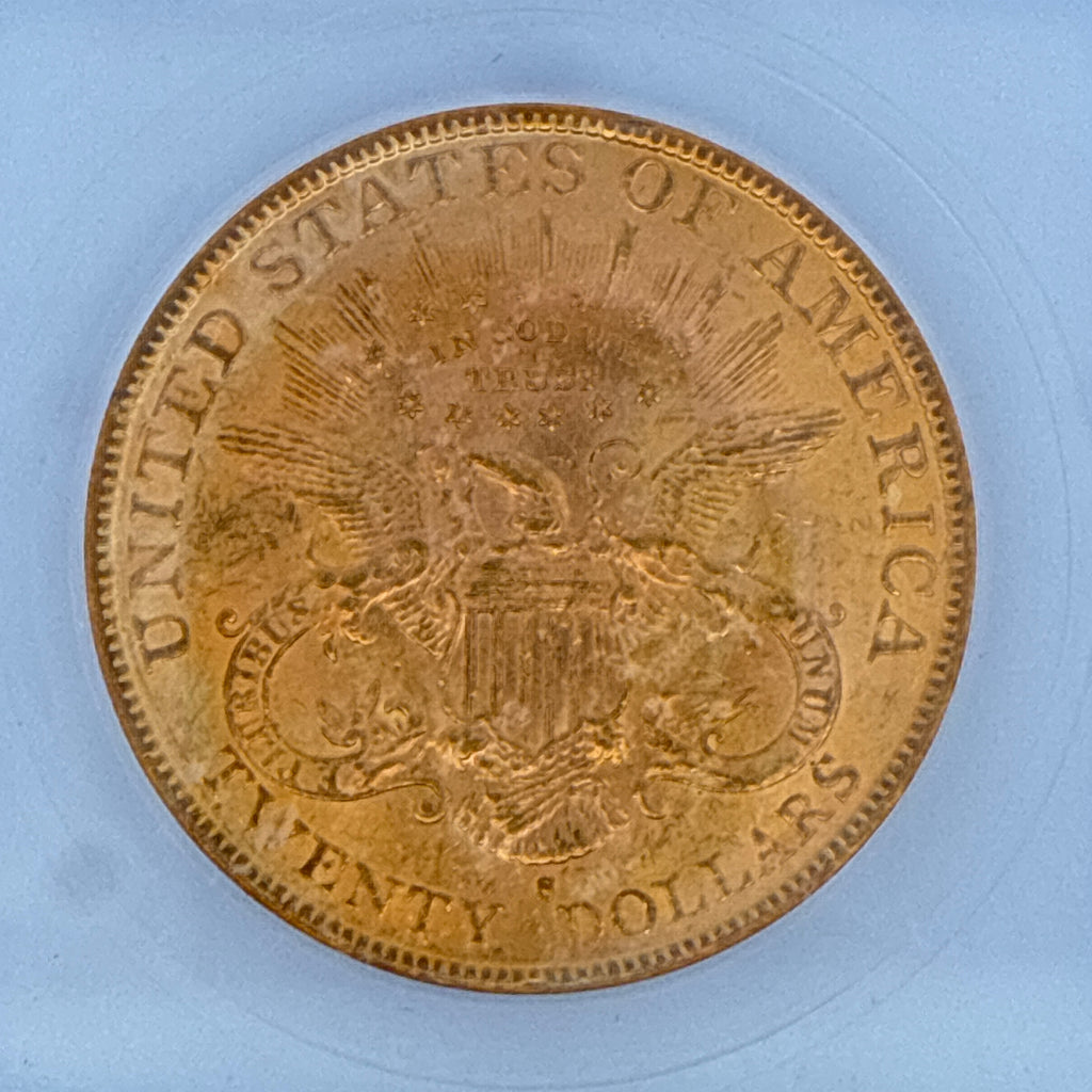 1896-S $20 Liberty Head Double Eagle MS63 ICG Graded