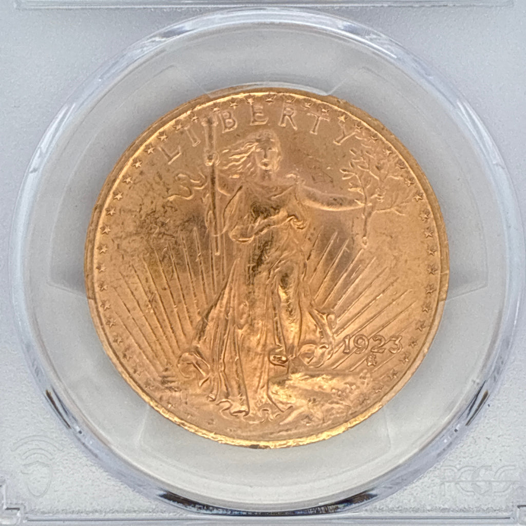 1923 $20 Saint-Gaudens Double Eagle MS64 PCGS Graded