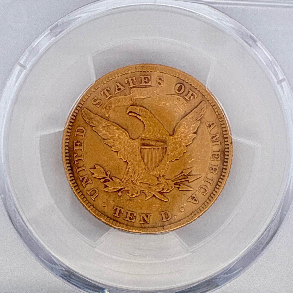 1880 $10 Liberty Head Gold Eagle Harshly Cleaned-AU Detail PCGS Graded