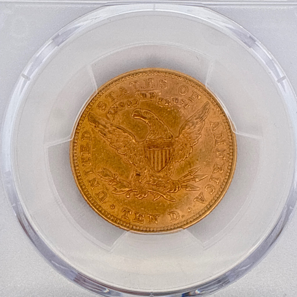 1882 $10 Liberty Head Gold Eagle Cleaned-AU Detail PCGS Graded