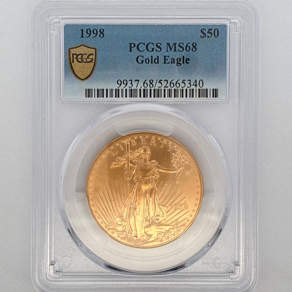 1998 $50 American Gold Eagle MS68 PCGS Graded