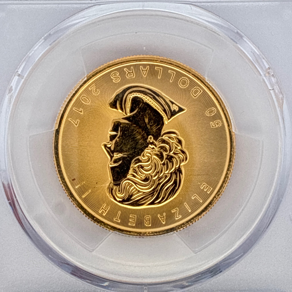 2017 $50 Canadian Gold Maple Leaf MS64 PCGS Graded