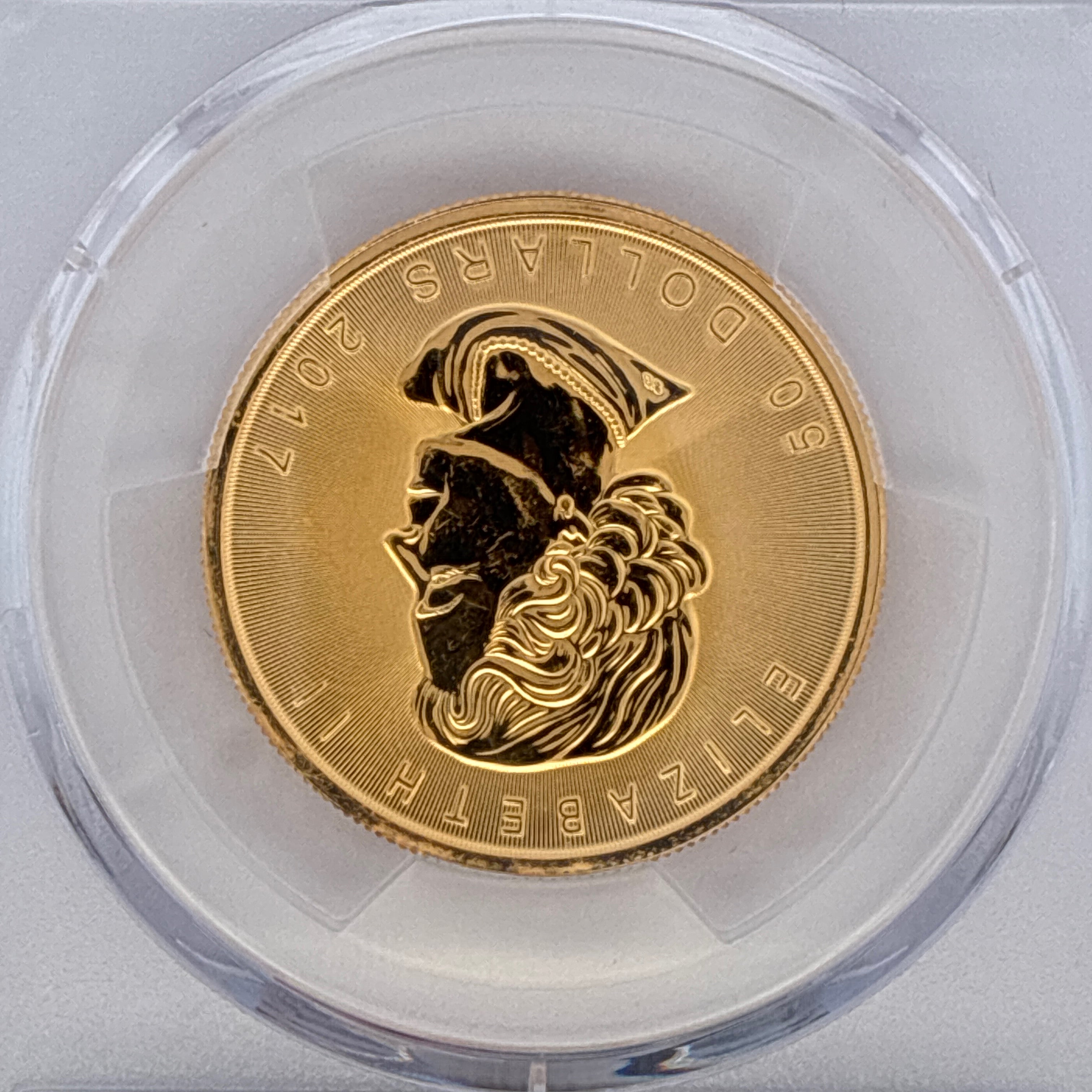 2017 $50 Canadian Gold Maple Leaf MS66 PCGS Graded