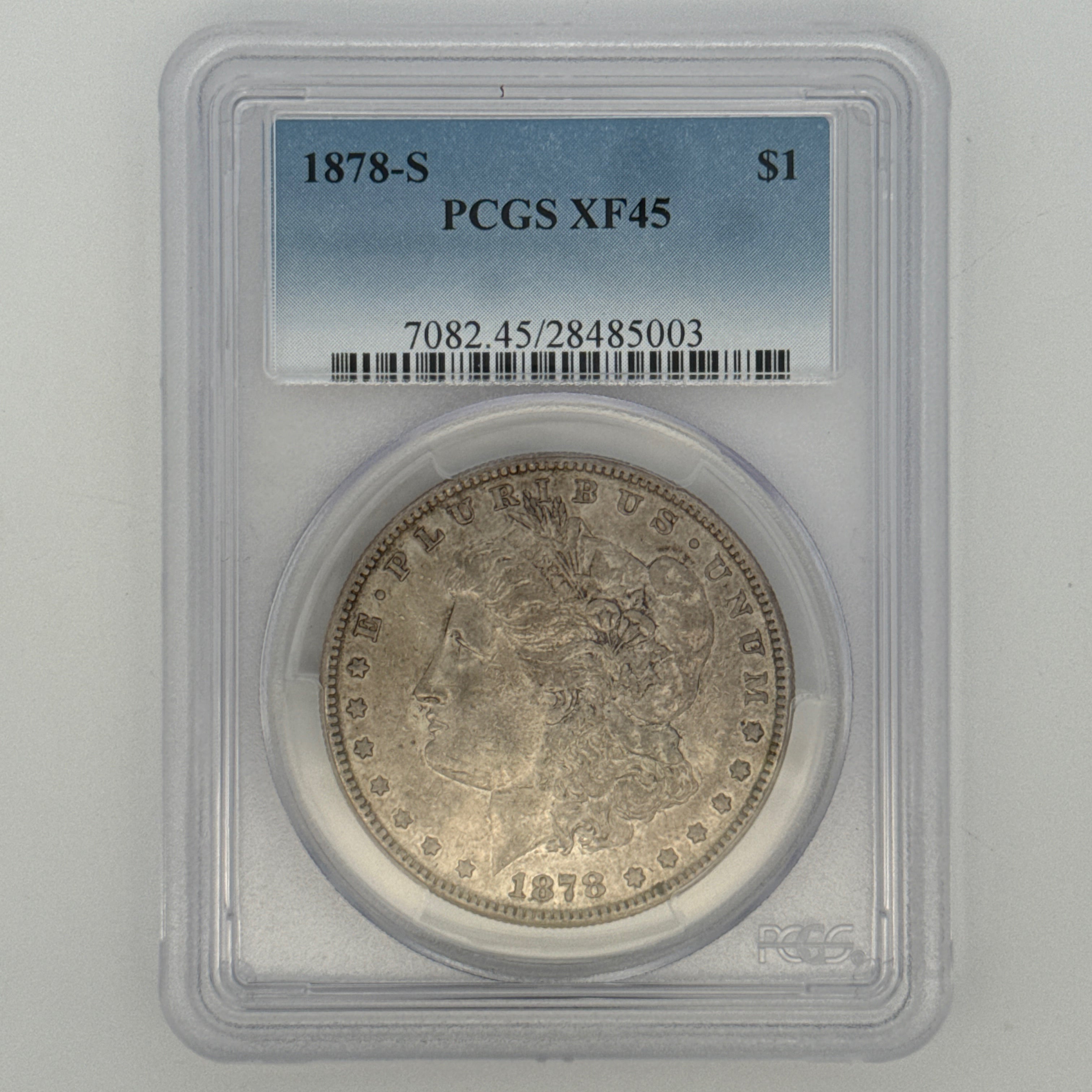 1878-S Morgan Silver Dollar XF45 PCGS Graded