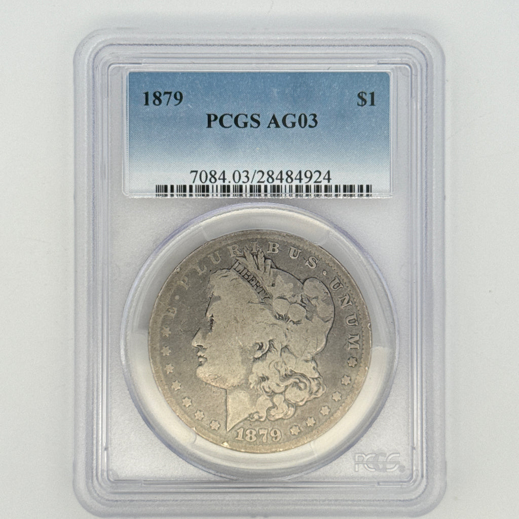 1879 Morgan Silver Dollar AG3 PCGS Graded