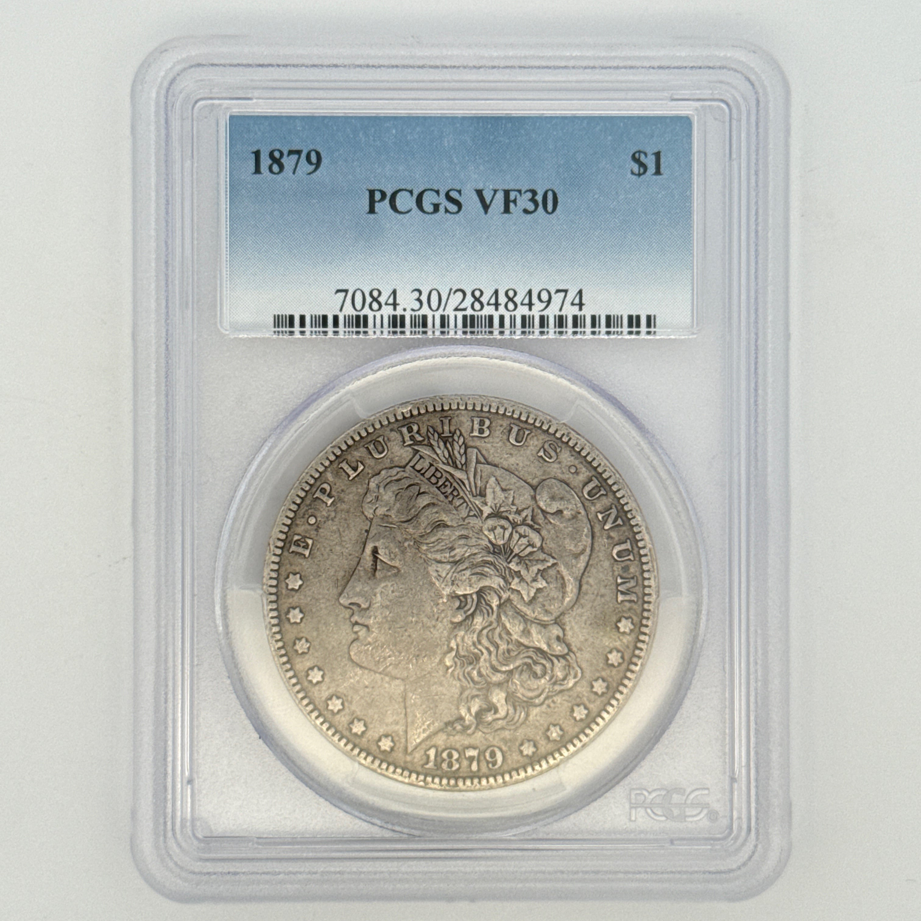 1879 Morgan Silver Dollar VF30 PCGS Graded