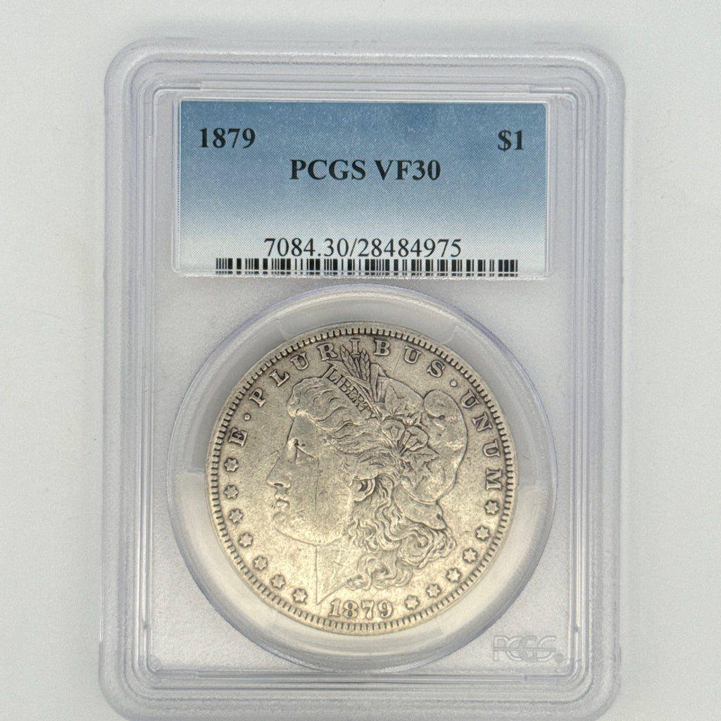 1879 Morgan Silver Dollar VF30 PCGS Graded