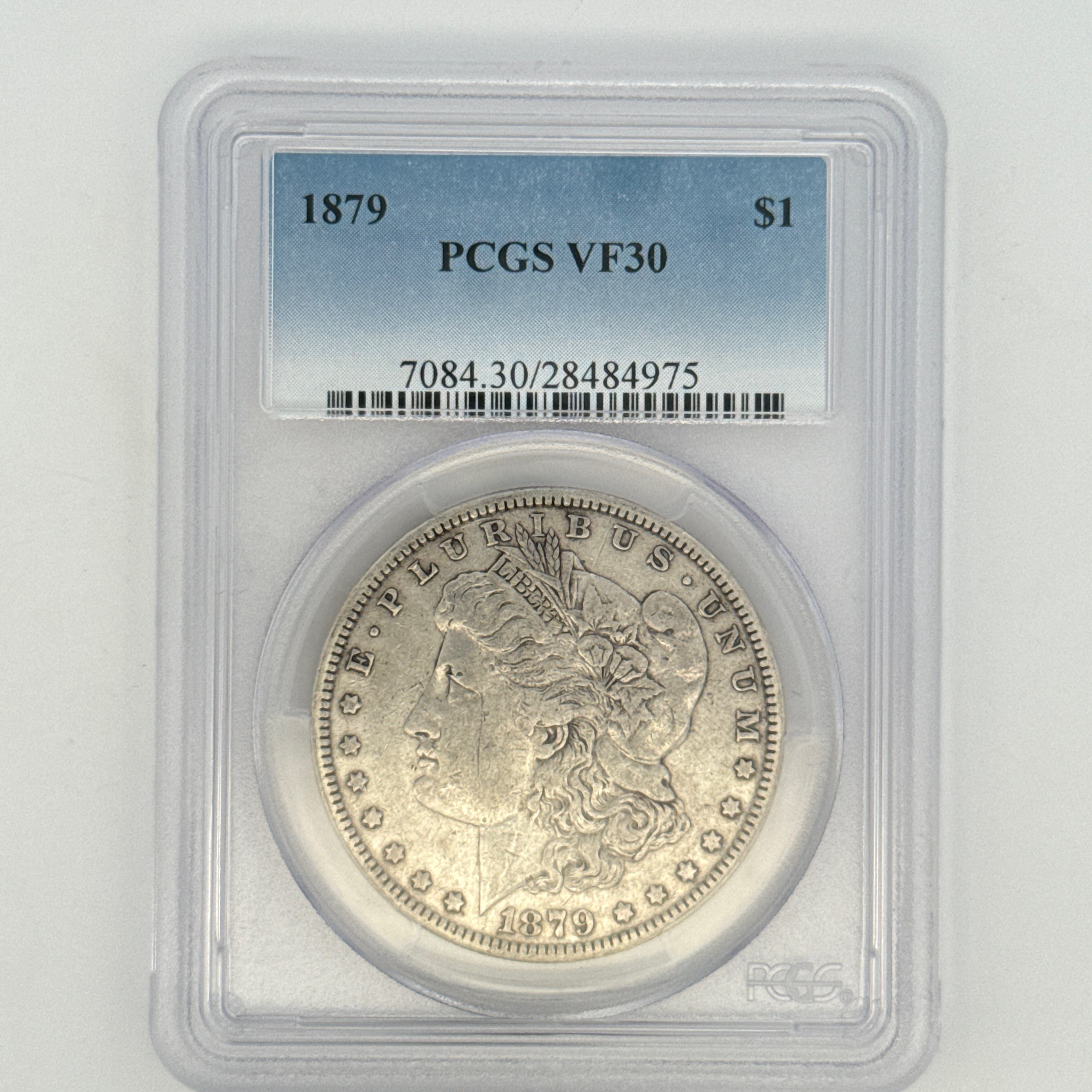 1879 Morgan Silver Dollar VF30 PCGS Graded