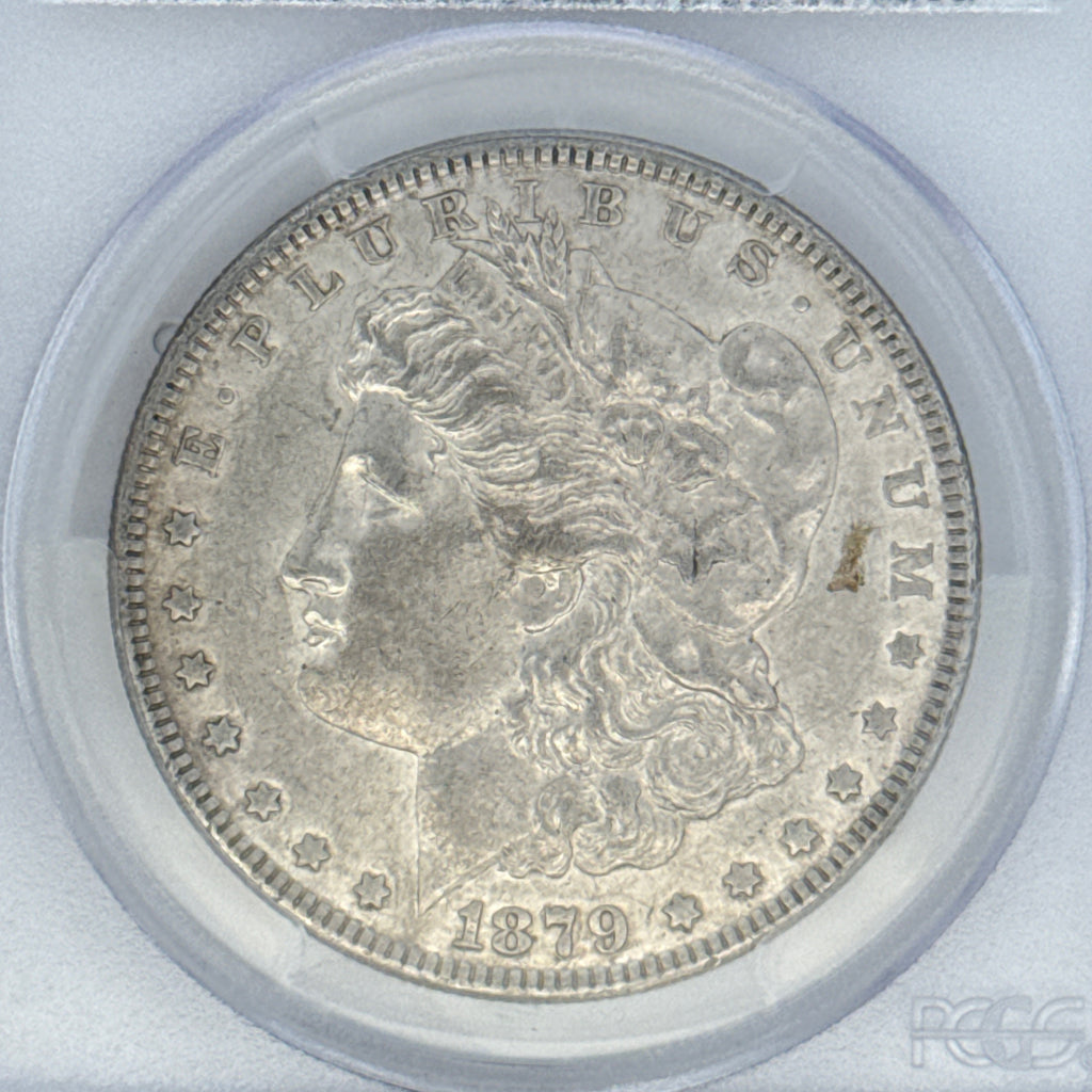 1879 Morgan Silver Dollar AU55 PCGS Graded