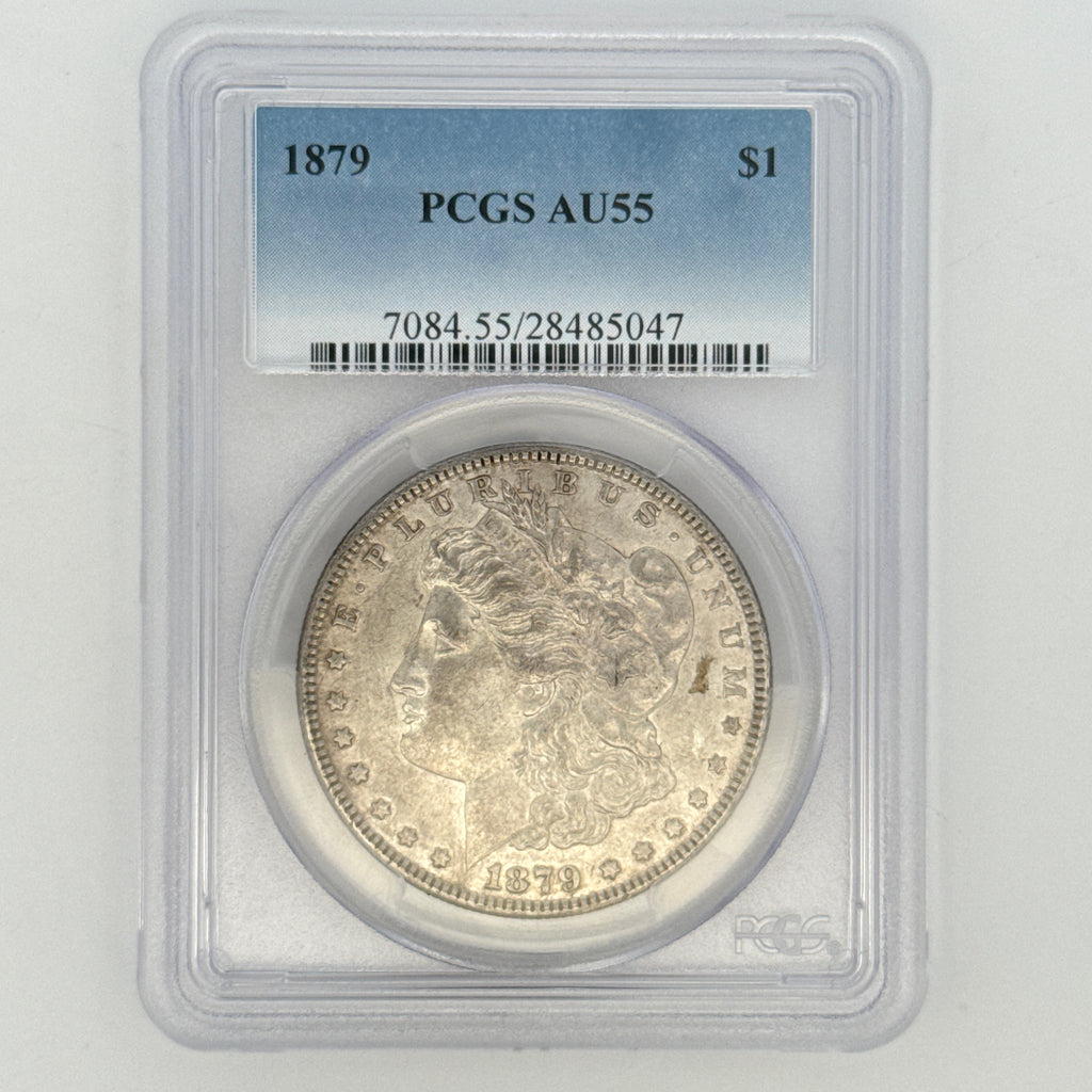 1879 Morgan Silver Dollar AU55 PCGS Graded