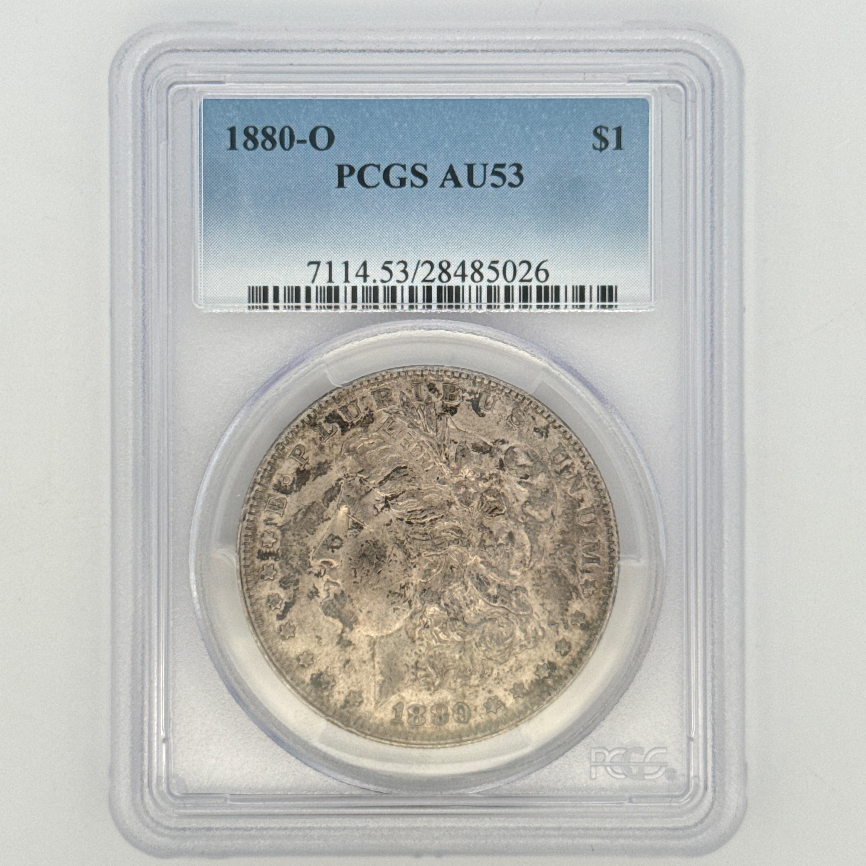 1880-O Morgan Silver Dollar AU53 PCGS Graded