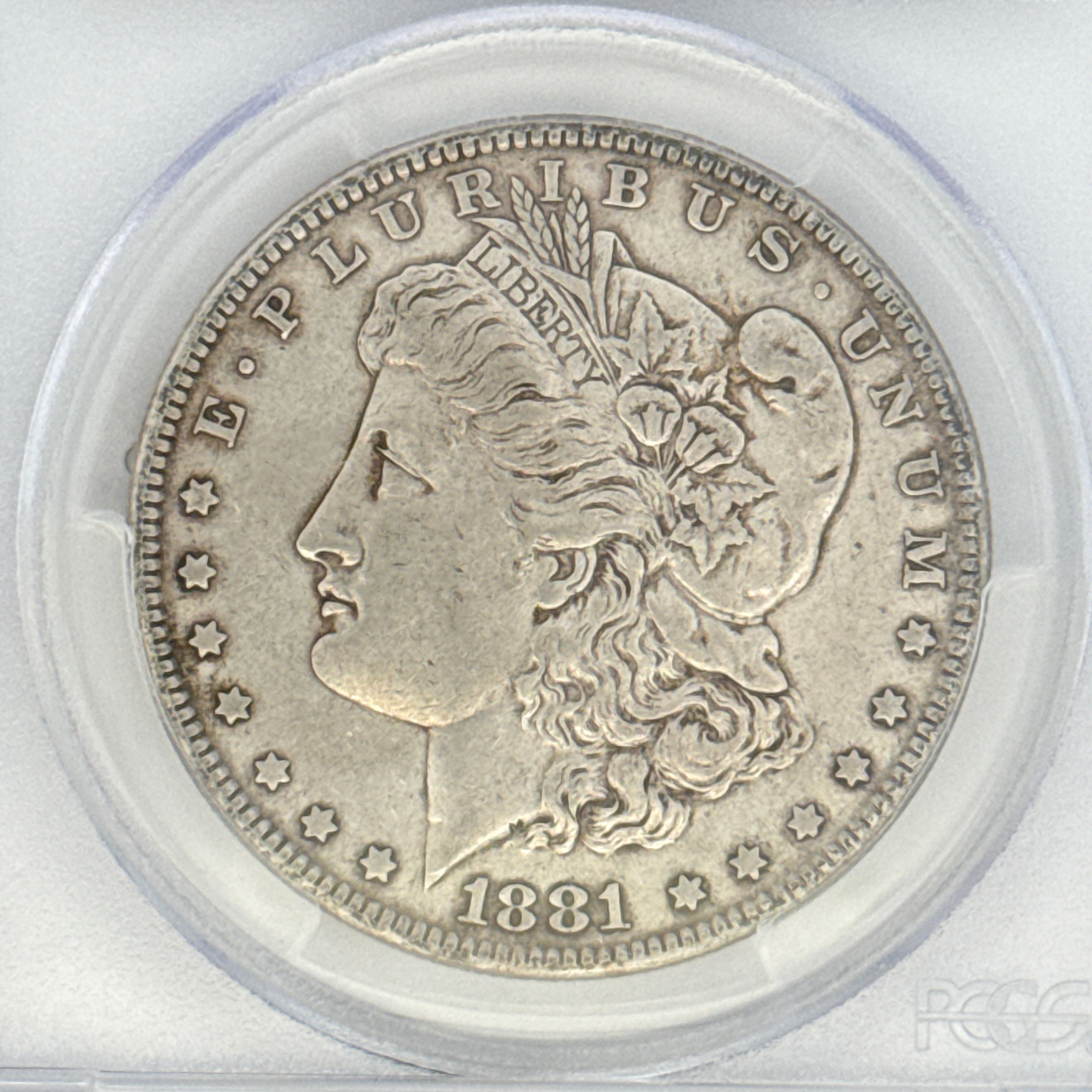 1881 Morgan Silver Dollar XF45 PCGS Graded