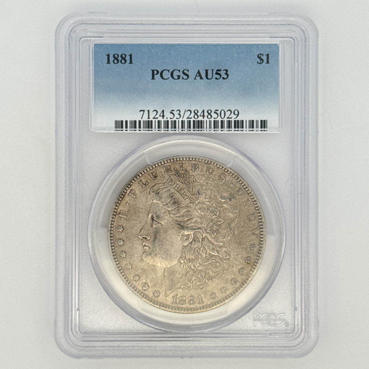 1881 Morgan Silver Dollar AU53 PCGS Graded