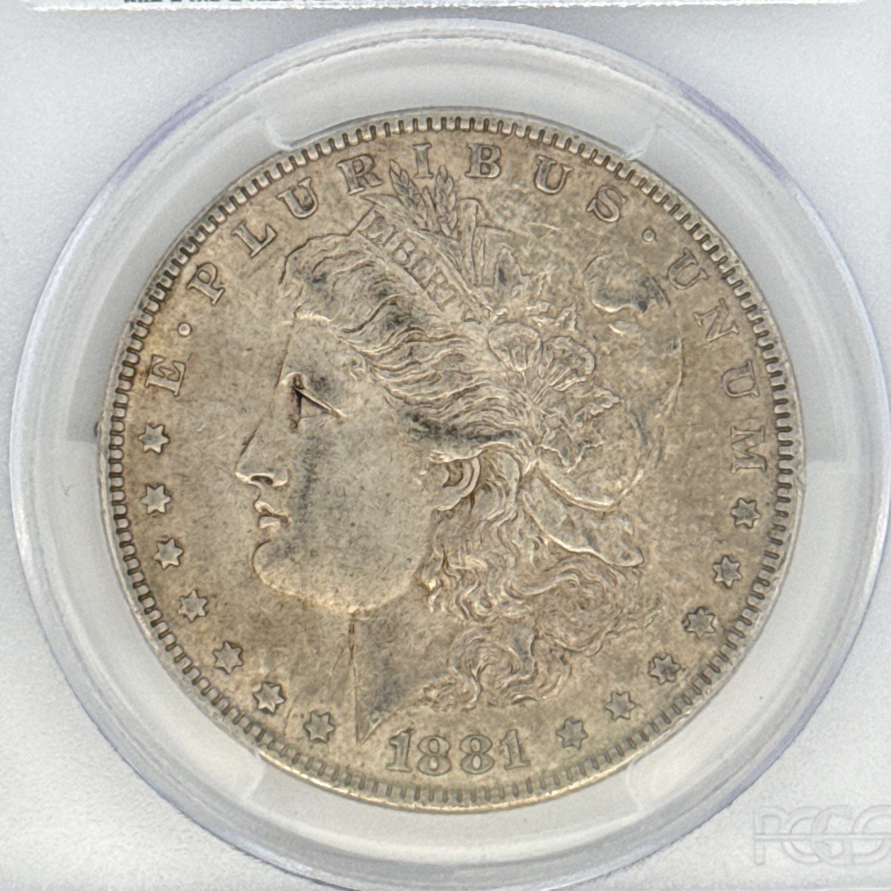 1881 Morgan Silver Dollar AU53 PCGS Graded