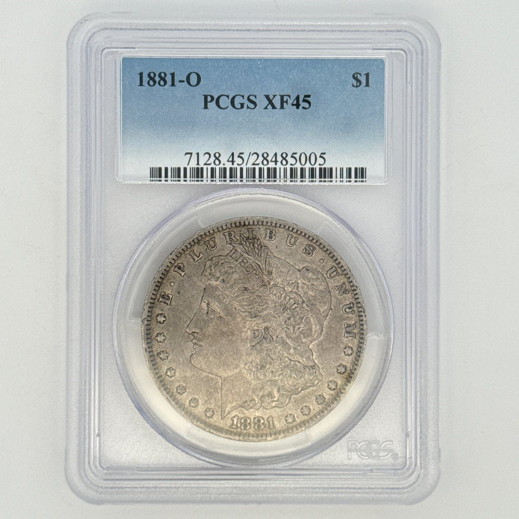 1881-O Morgan Silver Dollar XF45 PCGS Graded