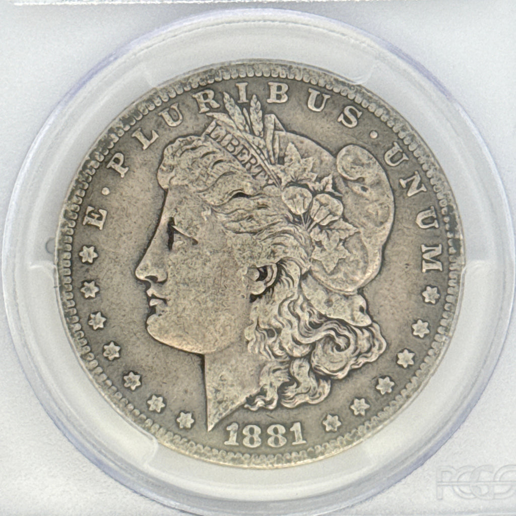 1881-S Morgan Silver Dollar F12 PCGS Graded