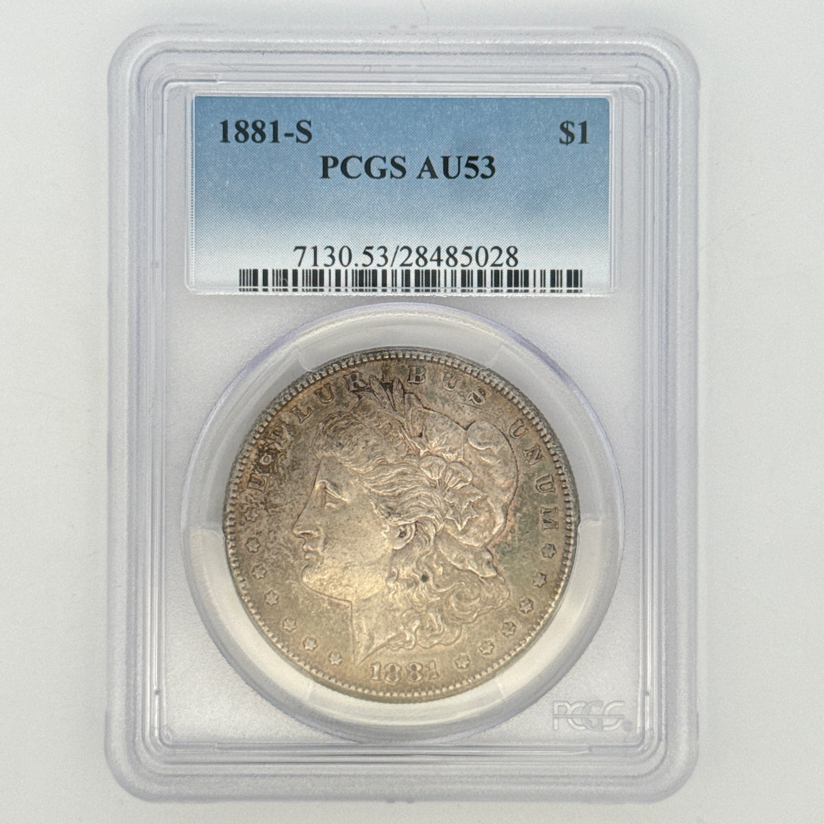 1881-S Morgan Silver Dollar AU53 PCGS Graded