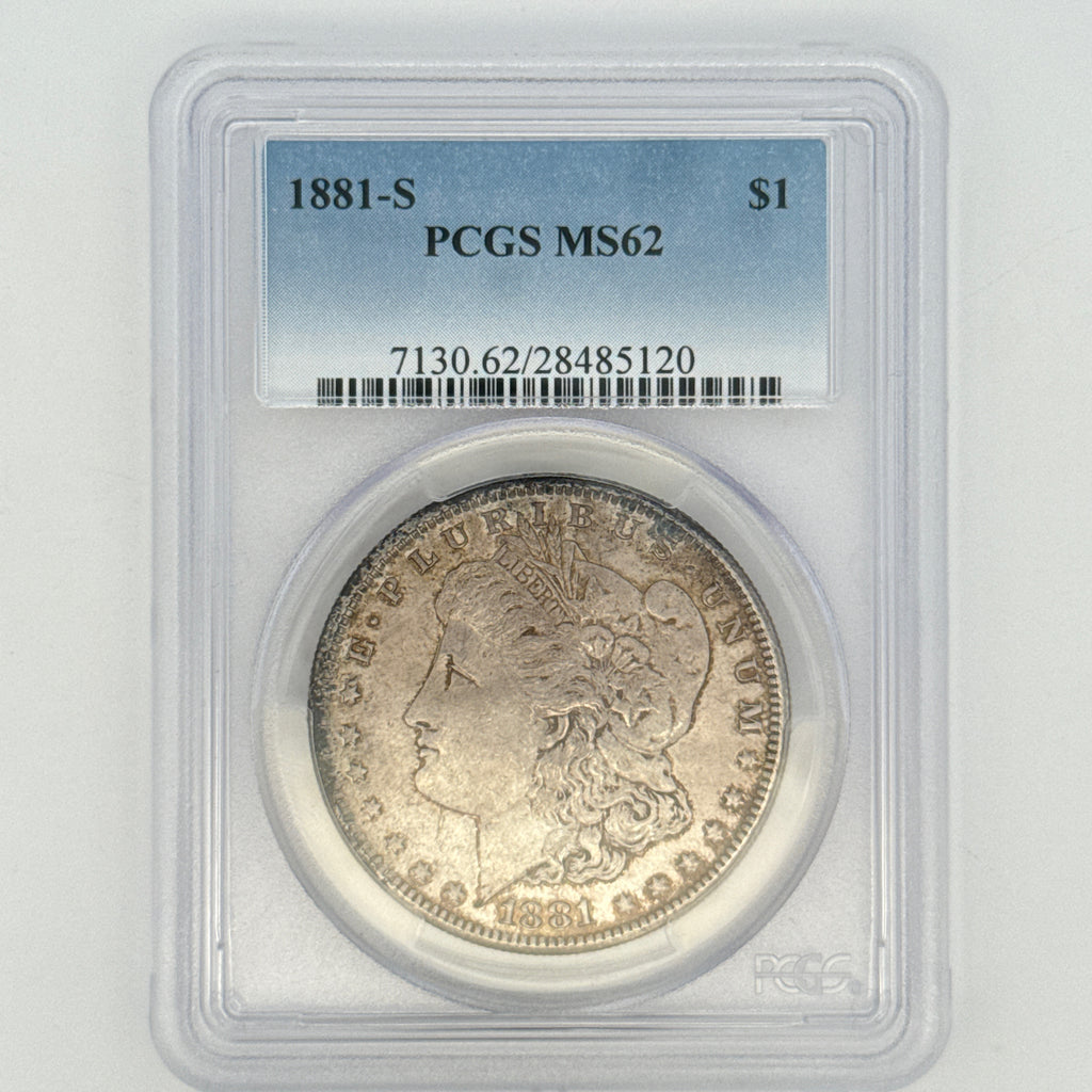 1881-S Morgan Silver Dollar MS62 PCGS Graded