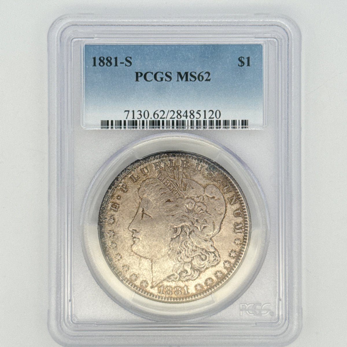 1881-S Morgan Silver Dollar MS62 PCGS Graded