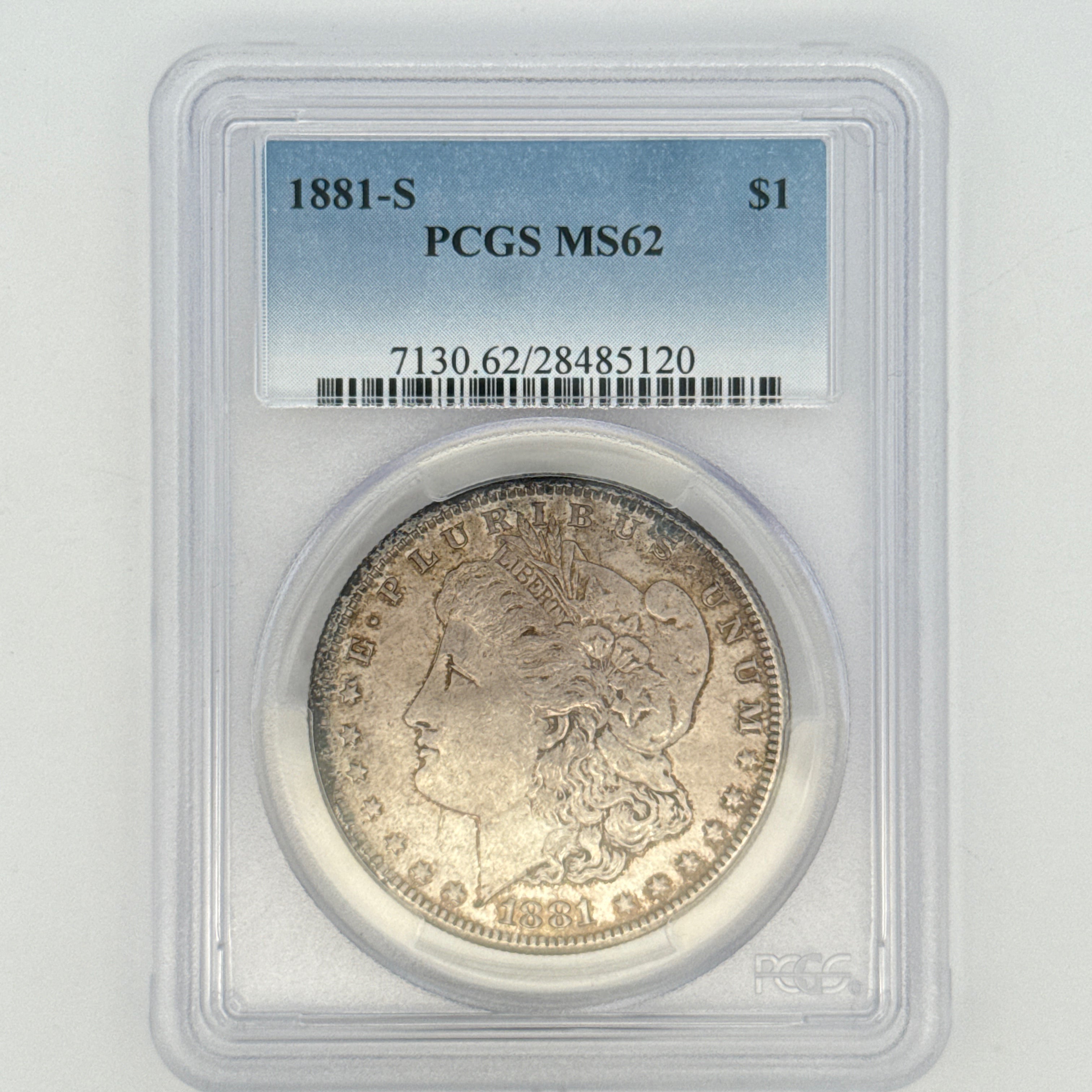 1881-S Morgan Silver Dollar MS62 PCGS Graded